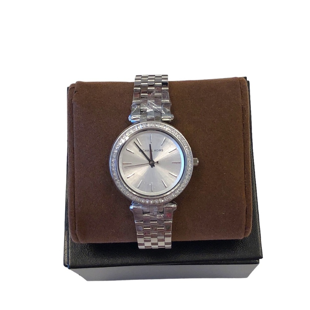 Michael Kors MK3364 Mini Darcy 33MM Stainless Steel Silvertone - Picture 14 of 16
